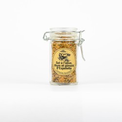 Sel à l’Olive, Thym & Piment d’Espelette – Saveur Méditerranéenne & Épicée | Le Comptoir Familial